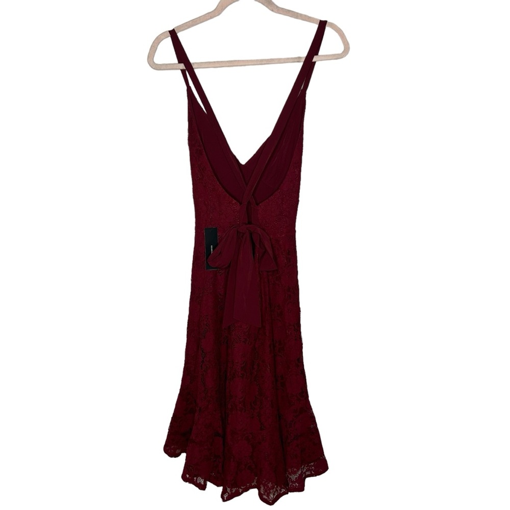 Lulus Love Like You Mean It Wine Red Backless Lace Midi
Dress NWT - Picture 6 of 16